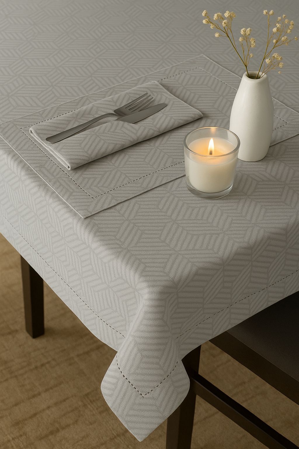 Luxe Jacquard Table Linen
