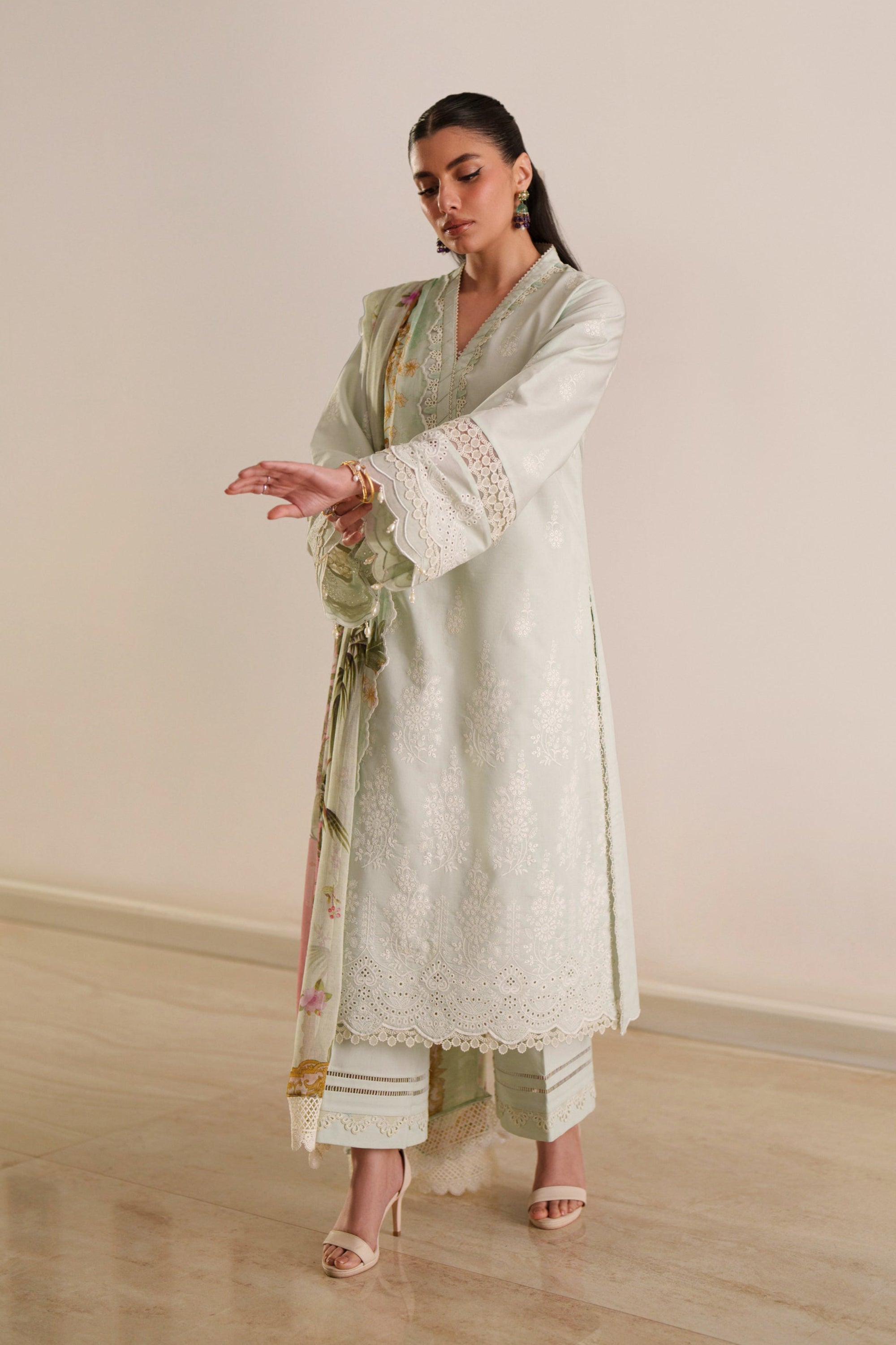 Ethereal Mint - Luxury Lawn Suit