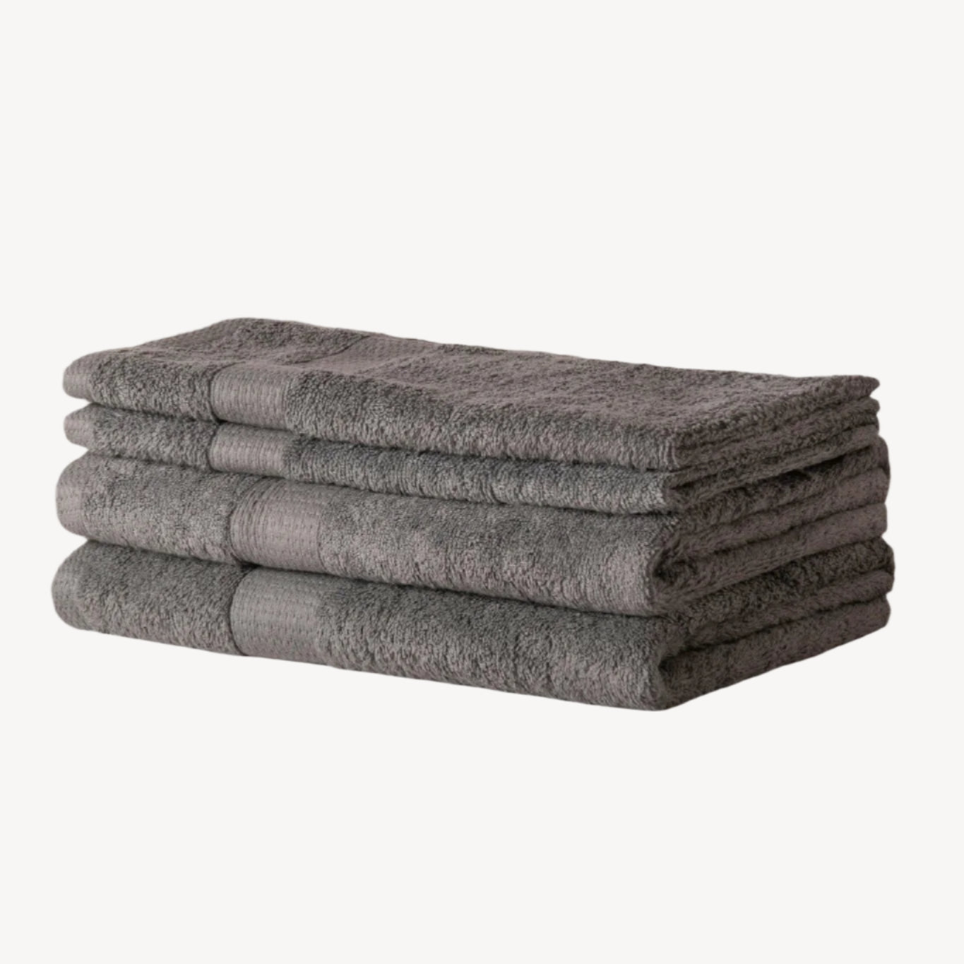 Grey Dash Striped Towels - Set of 4 - THE LINEN COMPANY
