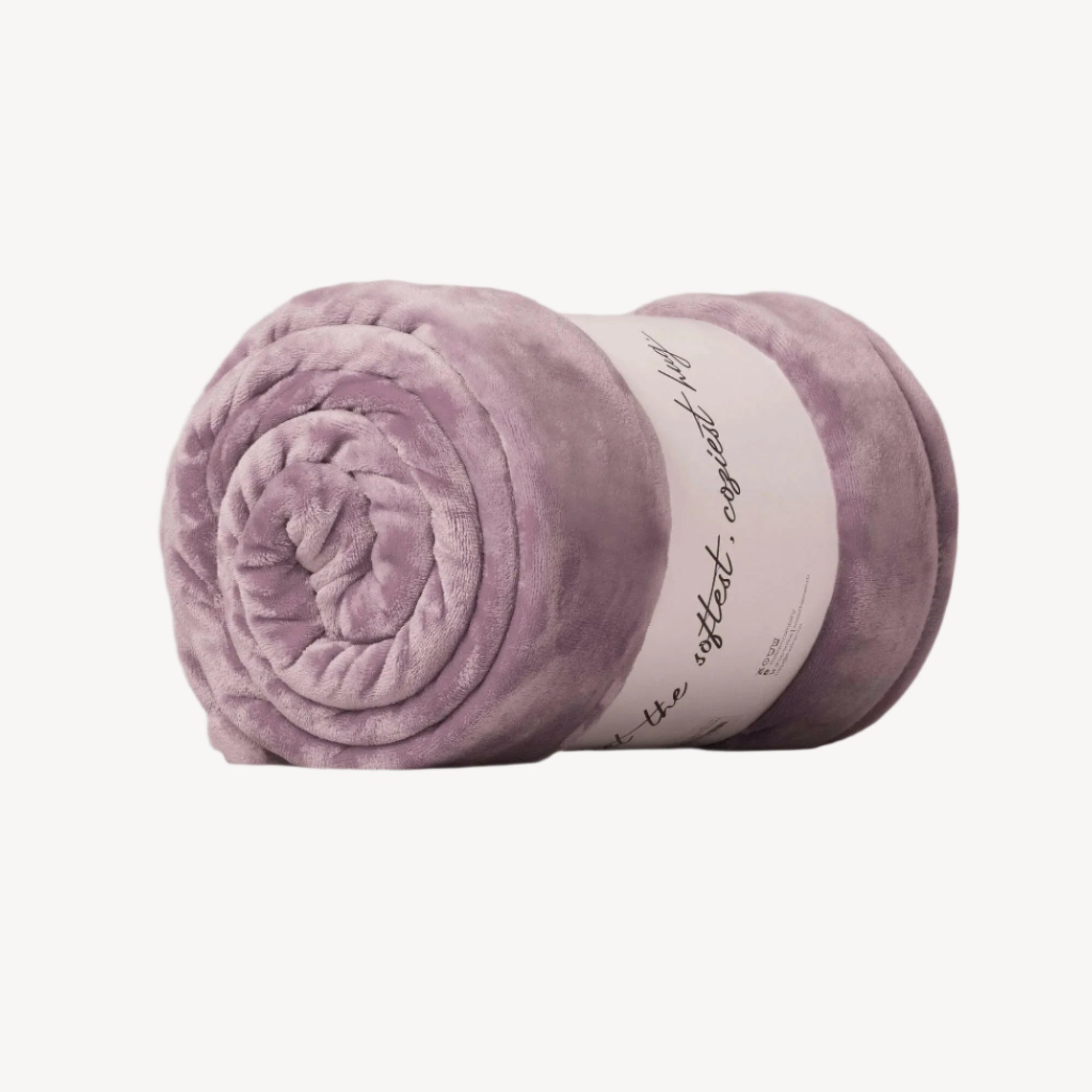 Lavender Microfiber Plush Blanket - THE LINEN COMPANY