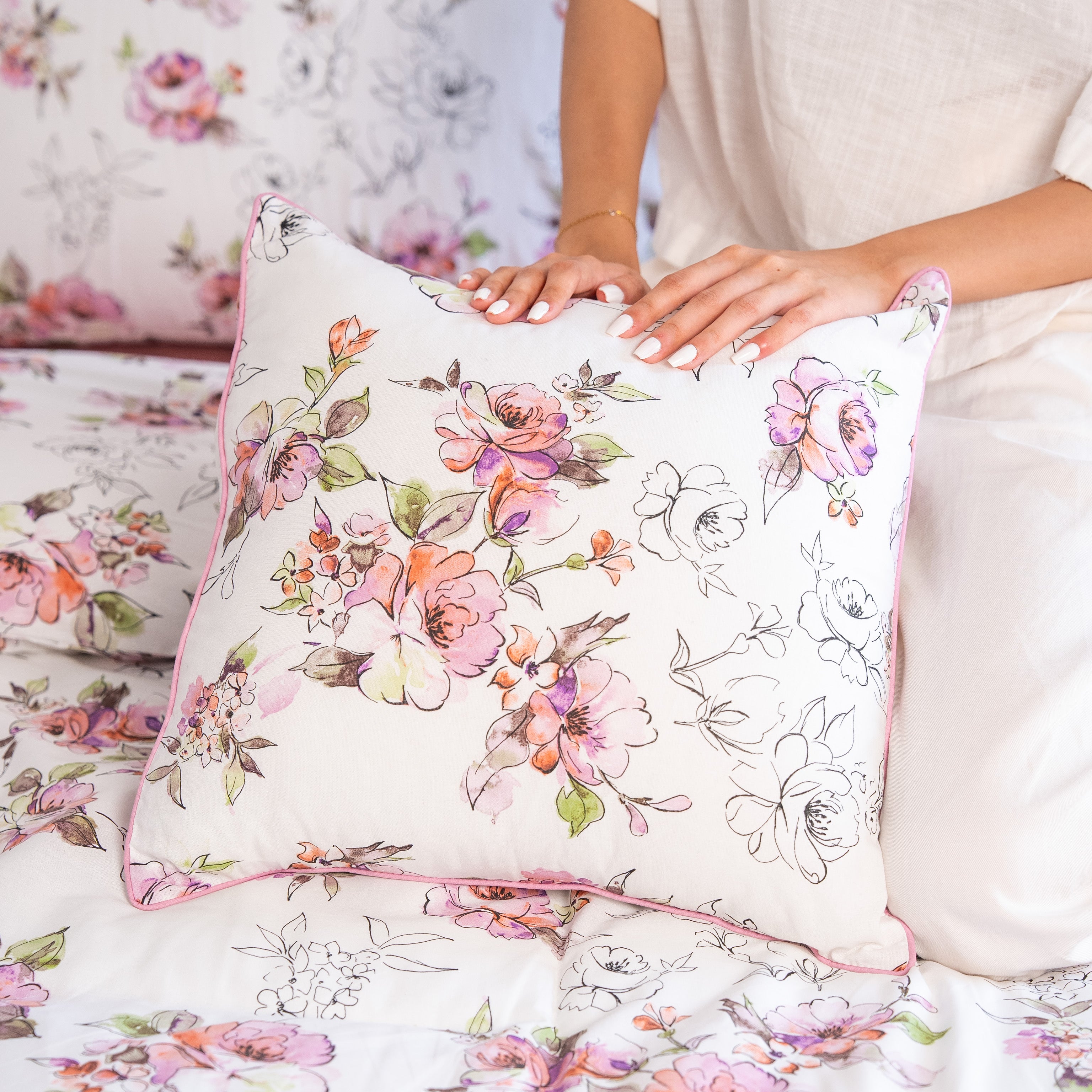 Victorian Rose Cushion Cover