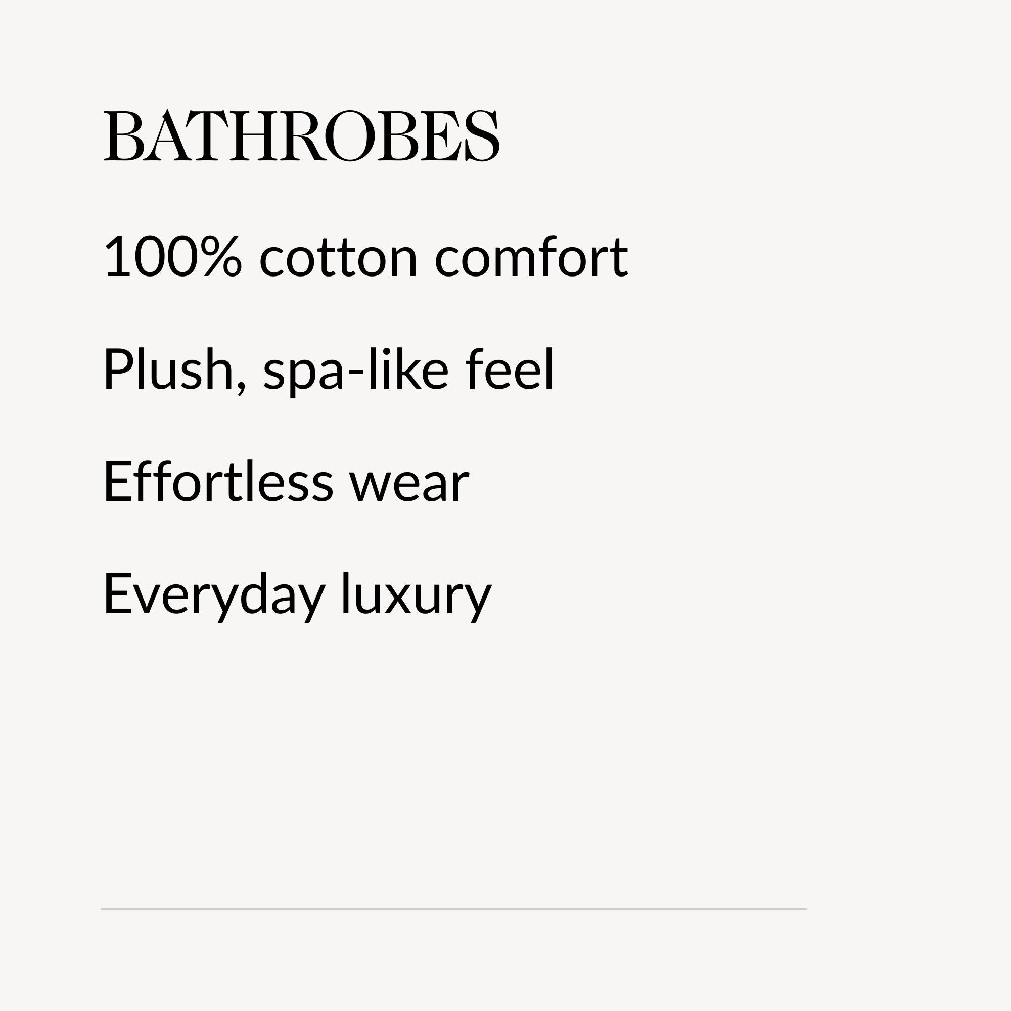 Shawl Collar Bathrobes