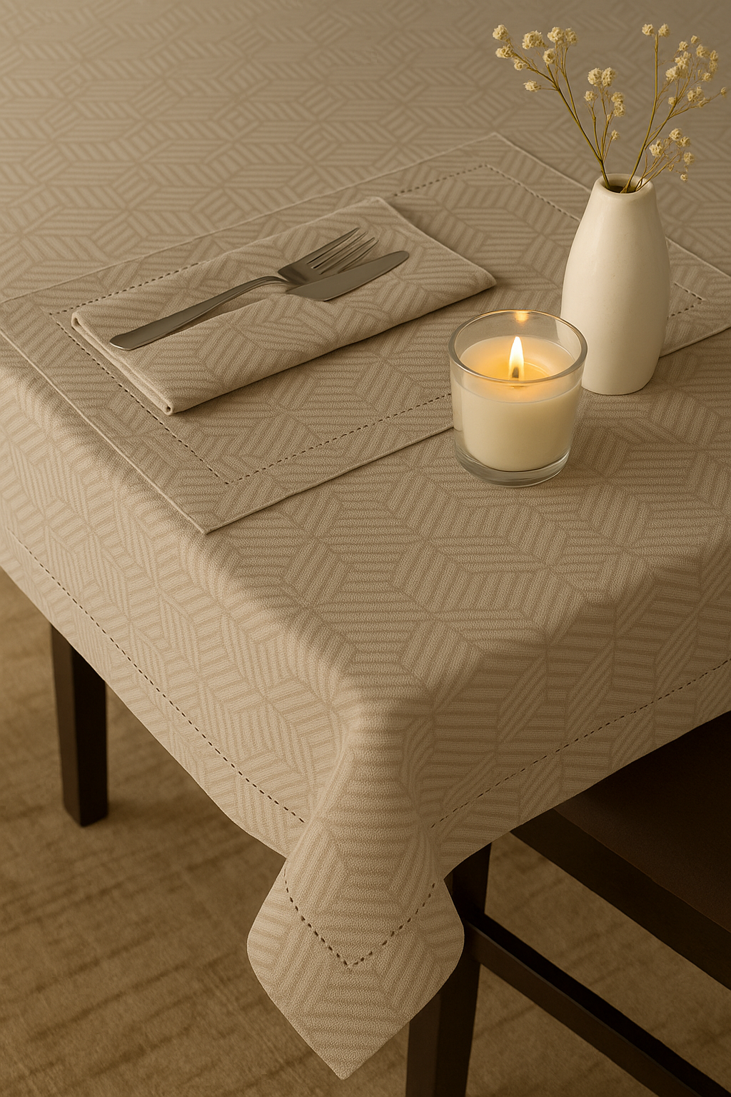 Luxe Jacquard Table Linen